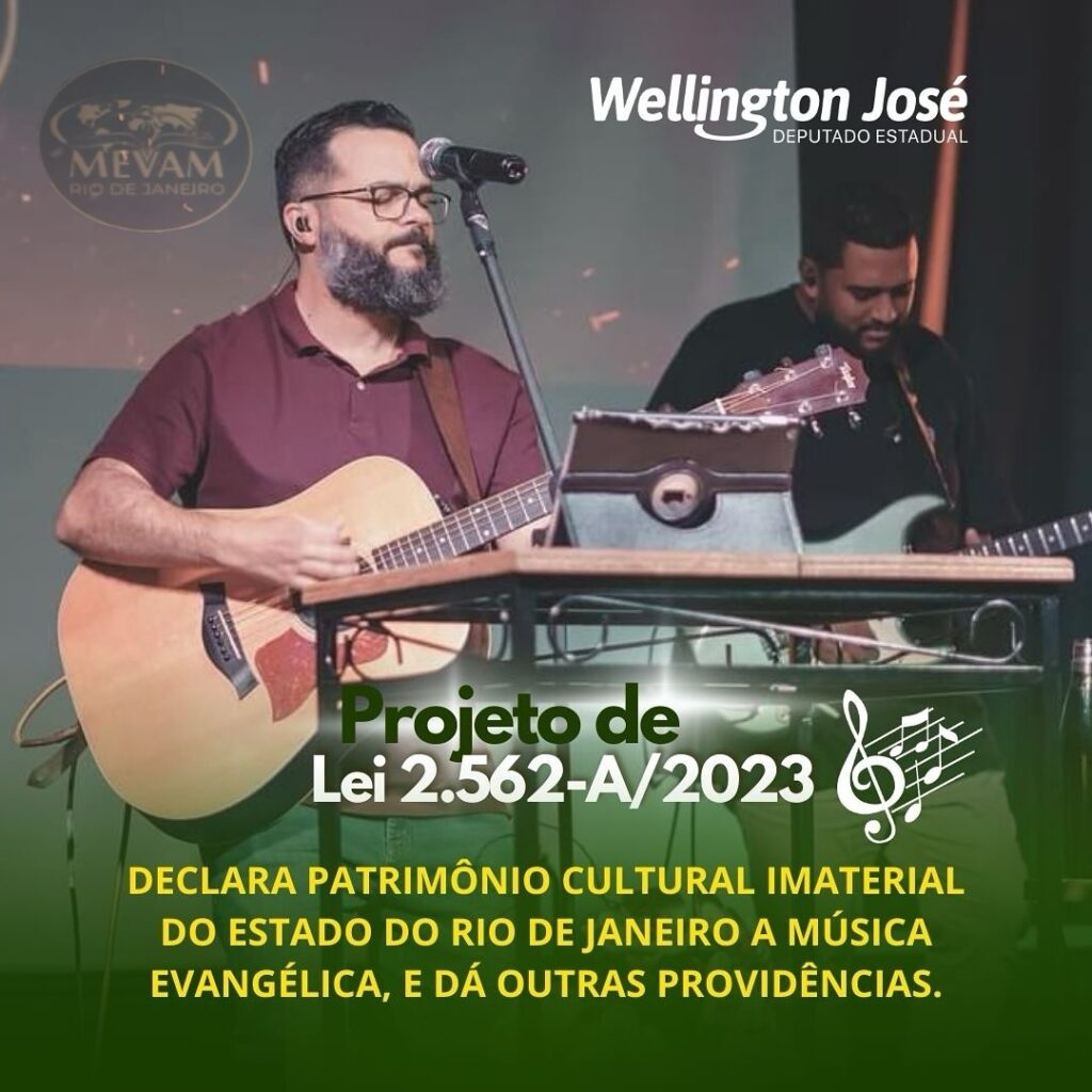 Projeto de lei declara a música evangélica Patrimônio Cultural e Imaterial do Estado do Rio de Janeiro