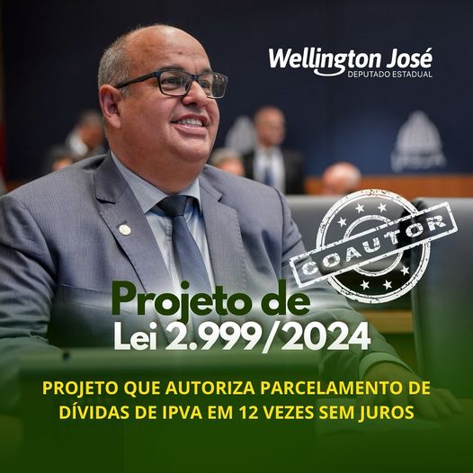 Projeto de Lei 2.999/24 garante o parcelamento de dívidas com o IPVA